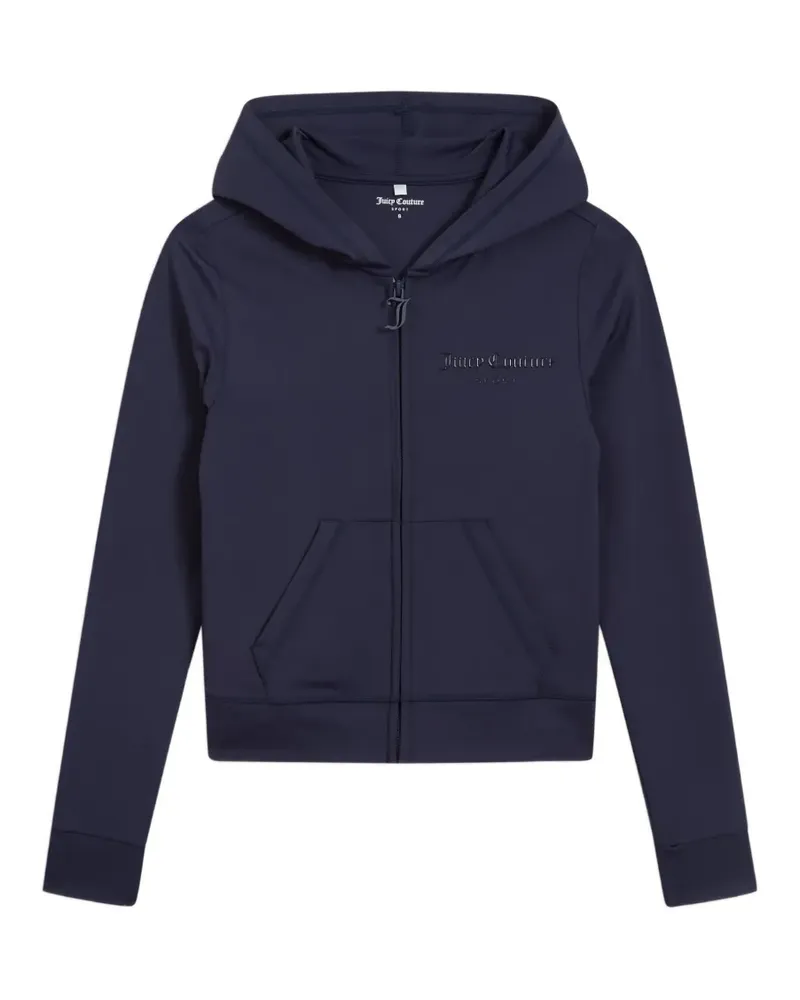 Juicy Couture Kapuzenjacke mit Logo-Print - Blau Blau