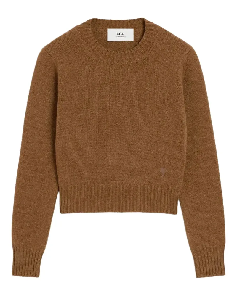 AMI Paris Gerippter Pullover - Braun Braun