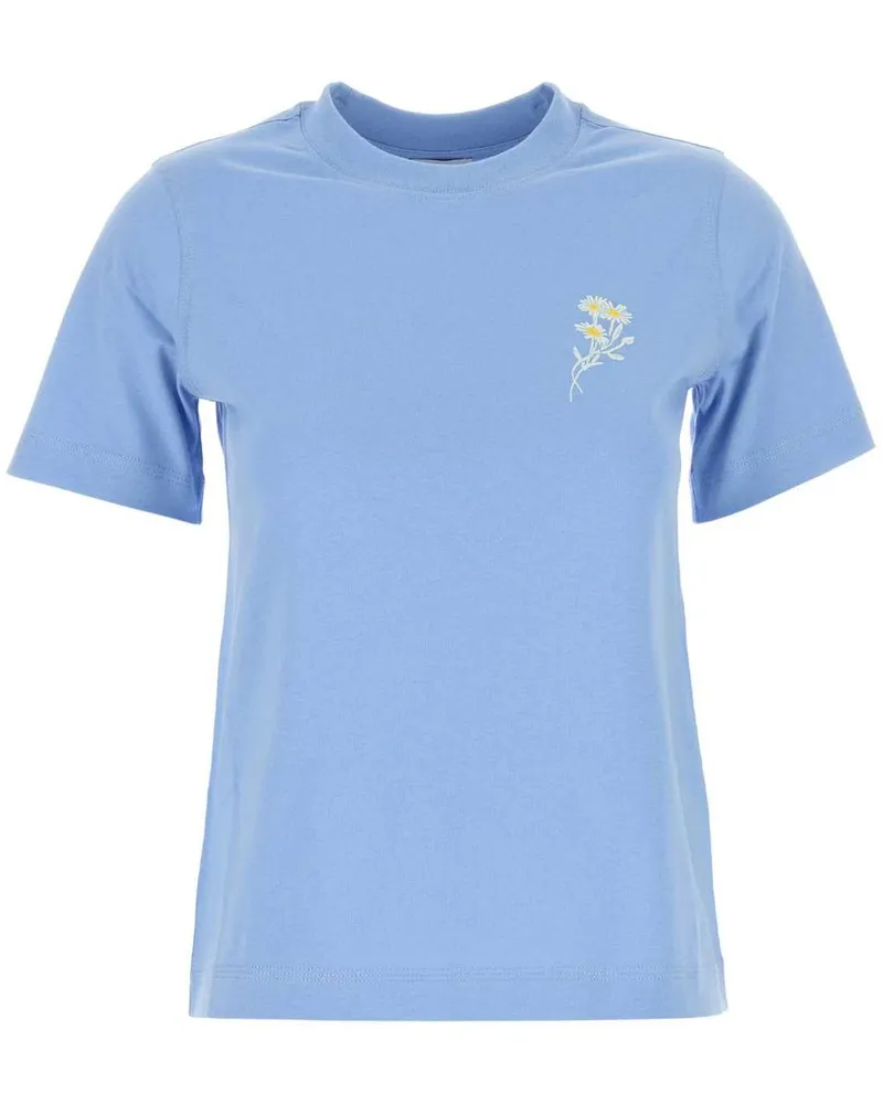 Burberry T-Shirt mit Blumen-Print - Blau Blau