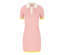 Midikleid mit Logo-Muster - Rosa