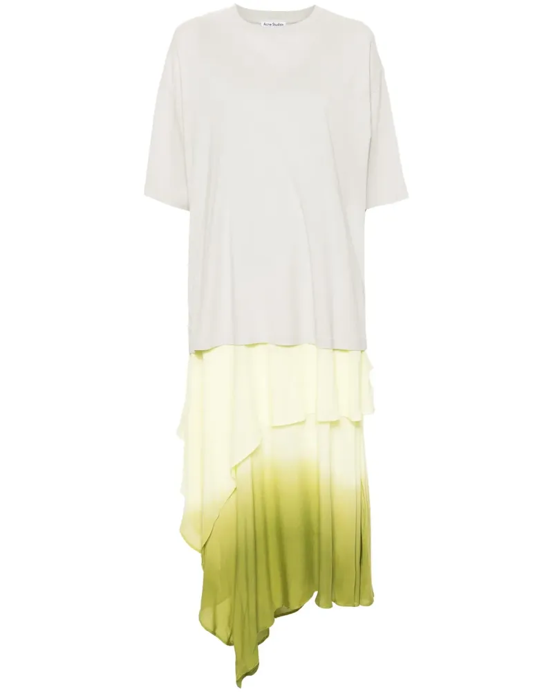 Acne Studios Hemdkleid im Layering-Look - Gelb Gelb