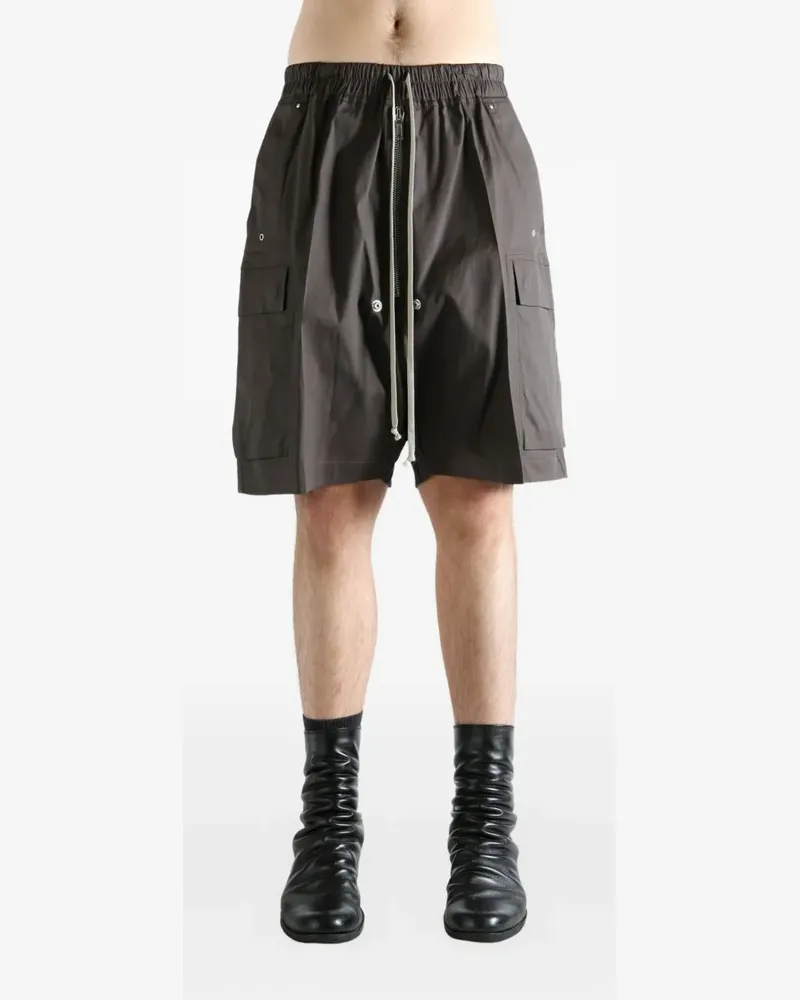 Rick Owens Cargo-Shorts mit Kordelzug - Schwarz Schwarz