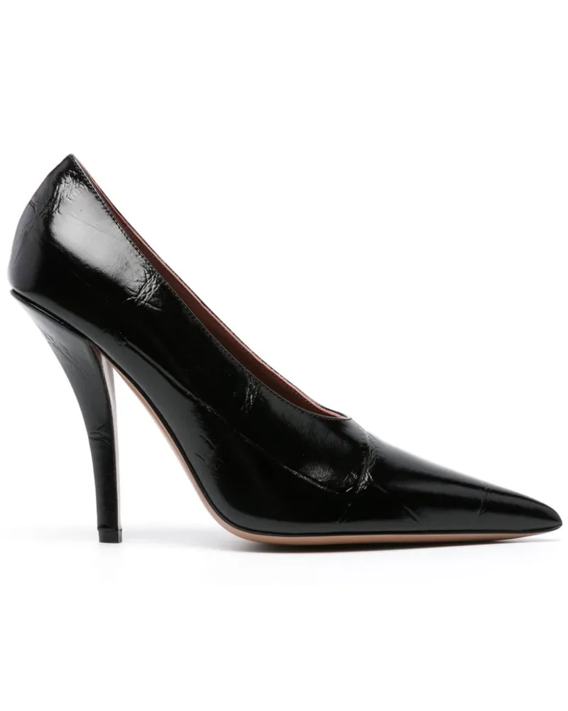 Paris Texas Strukturierte Pumps 110mm Schwarz