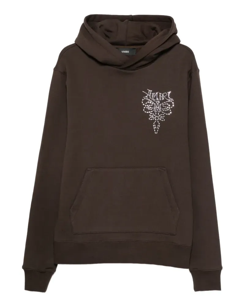 Amiri Lasso Hoodie mit Kristallen - Braun Braun
