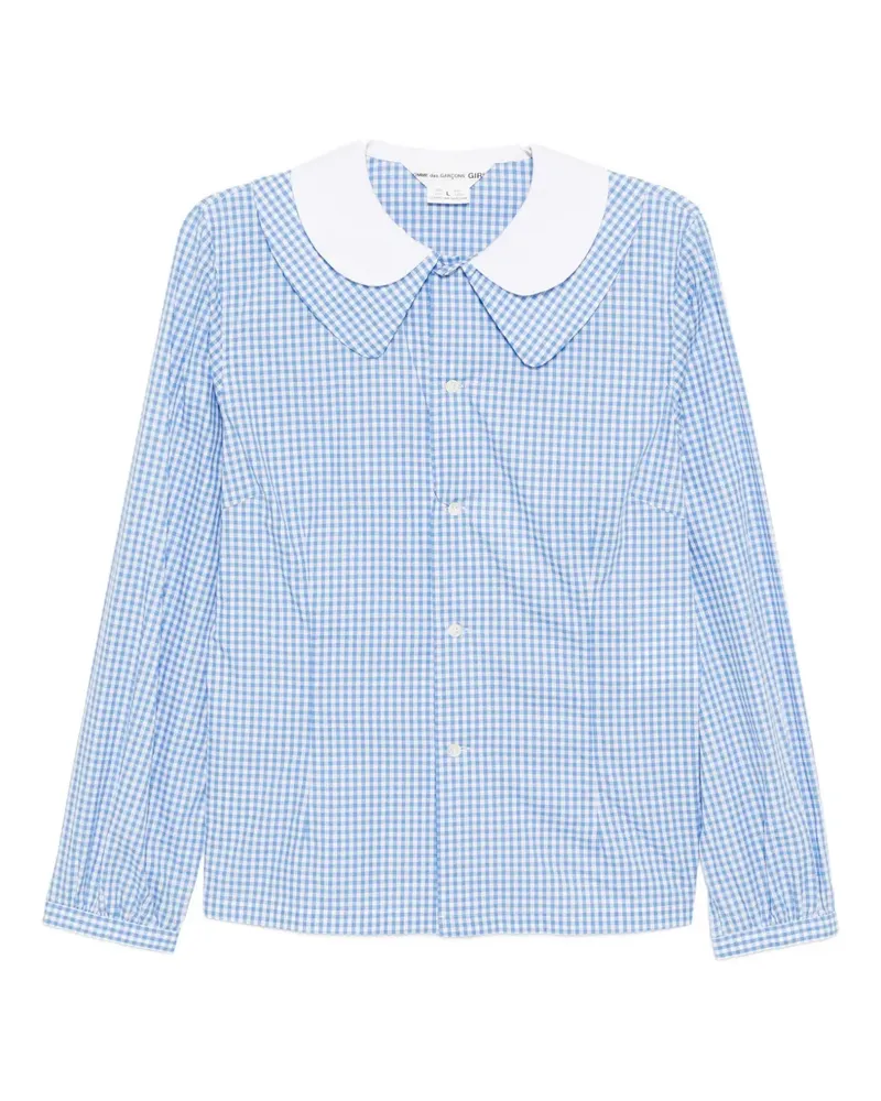 Comme des Garçons double-collar shirt - Blau Blau