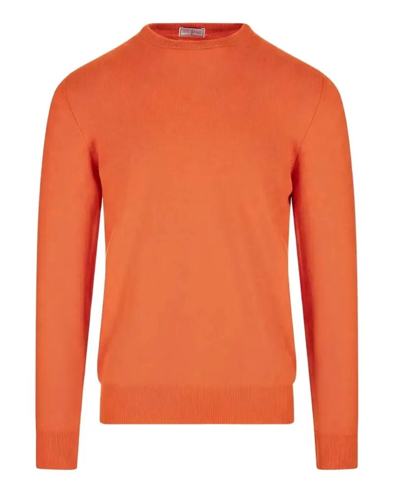 Fedeli ribbed-hem sweater - Orange Orange