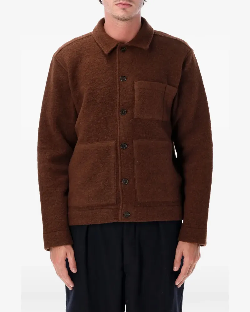 Universal Works Jacke mit aufgesetzten Taschen - Braun Braun