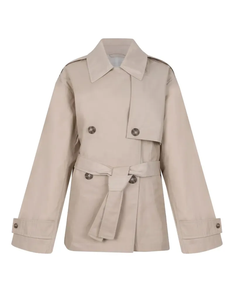 Calvin Klein buttoned belted jacket - Nude Nude
