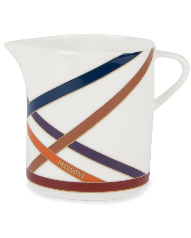 Missoni Home Nastri Milchkännchen mit Print - Weiß Weiß