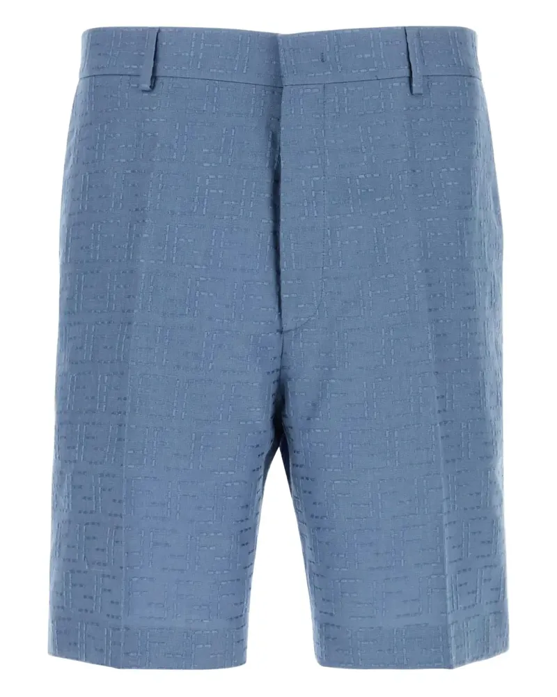 Fendi Shorts mit Leinenanteil - Blau Blau