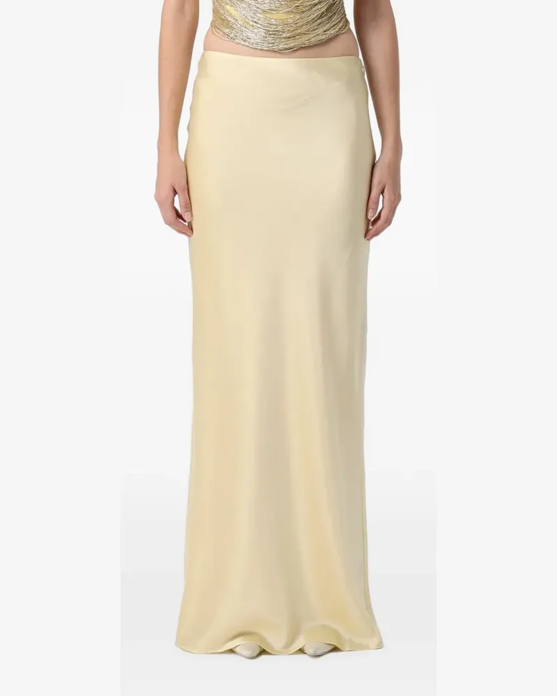 Cult Gaia satin-finish maxi skirt - Nude Nude