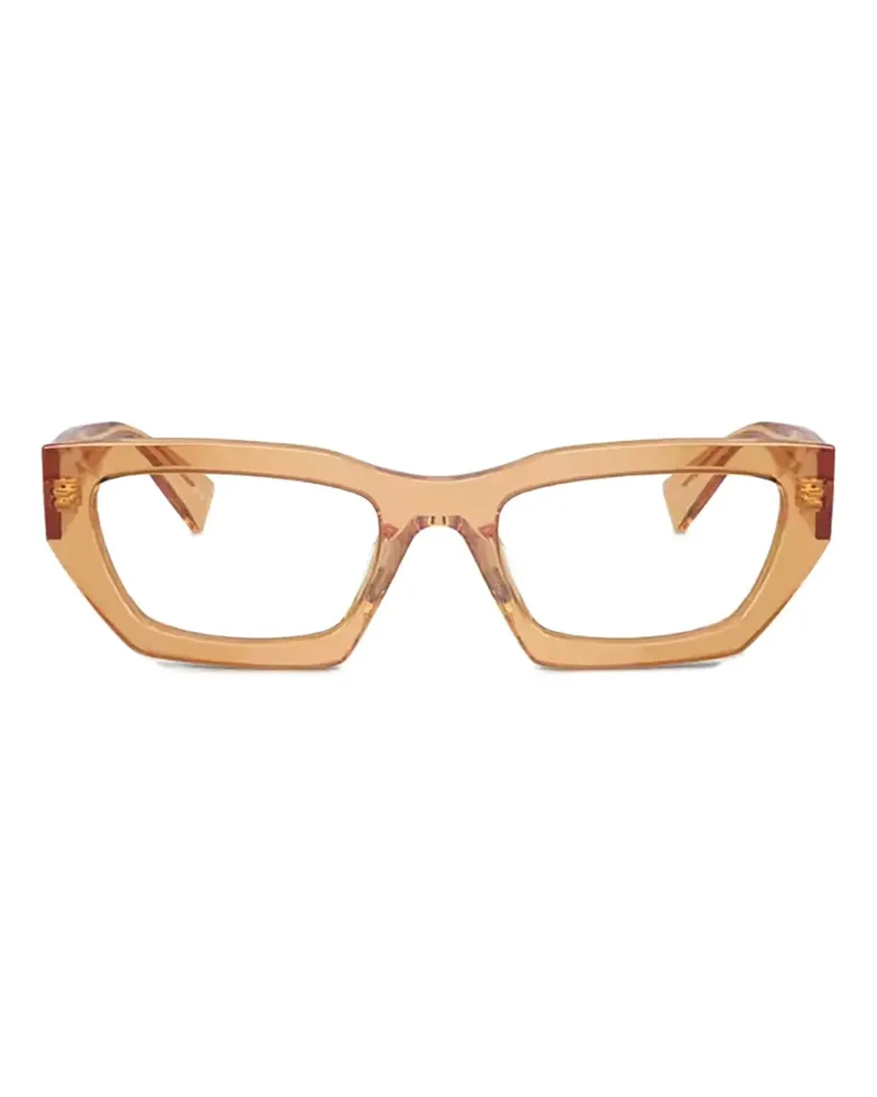 Miu Miu Brille mit geometrischem Gestell - Orange Orange