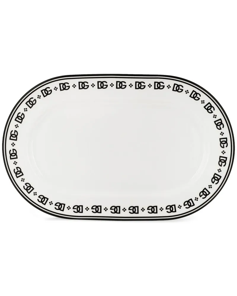 Dolce & Gabbana Teller aus Porzellan - Weiß Weiß