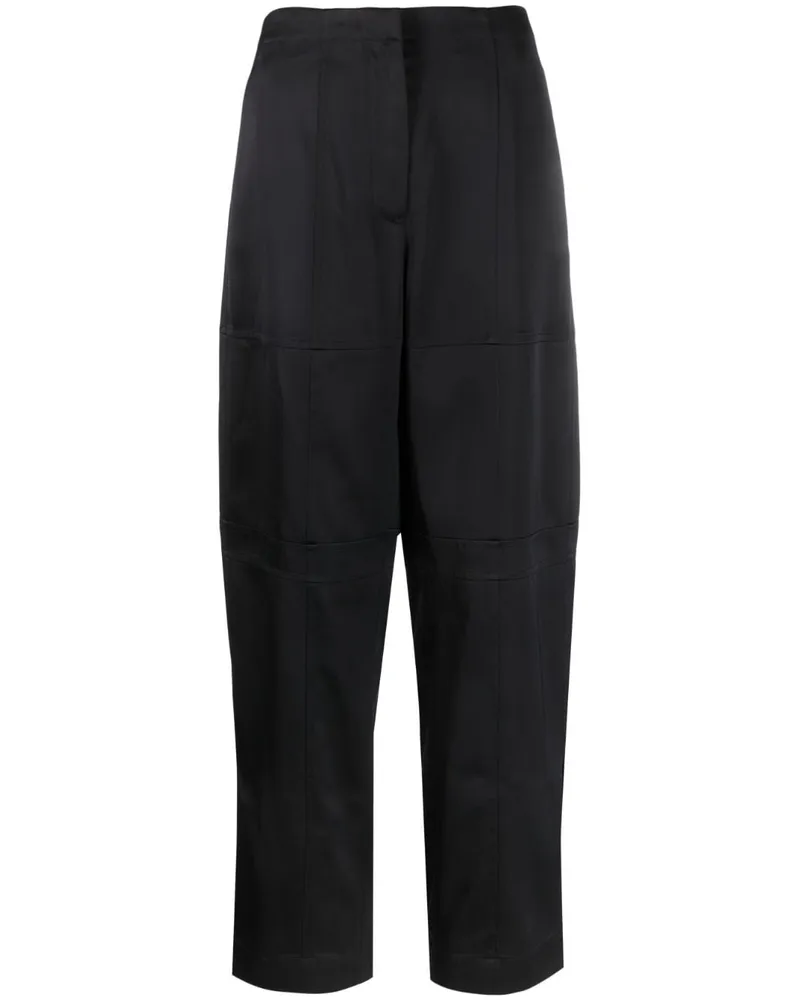 Jil Sander Tief sitzende Straight-Leg-Hose - Schwarz Schwarz