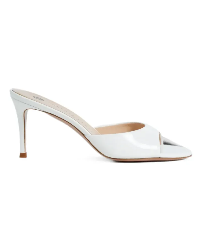 FESTA Milano Boa patent-leather heeled sandals - Weiß Weiß