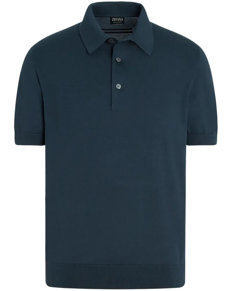 Ermenegildo Zegna Klassisches Poloshirt - Blau Blau