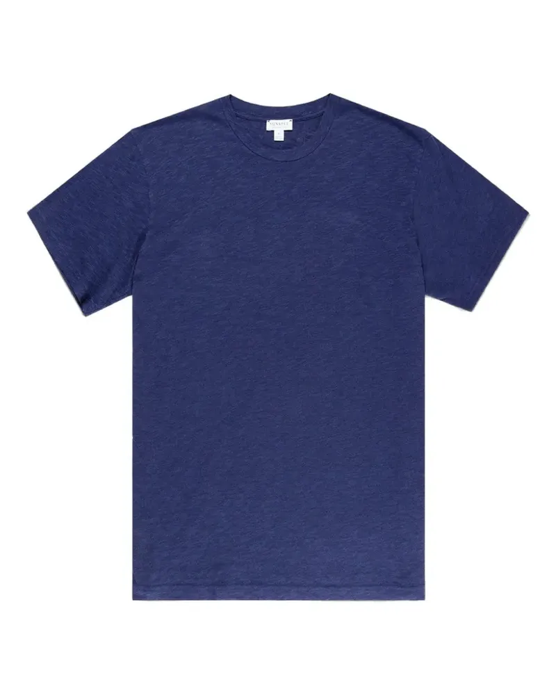 Sunspel Klassisches T-Shirt - Blau Blau