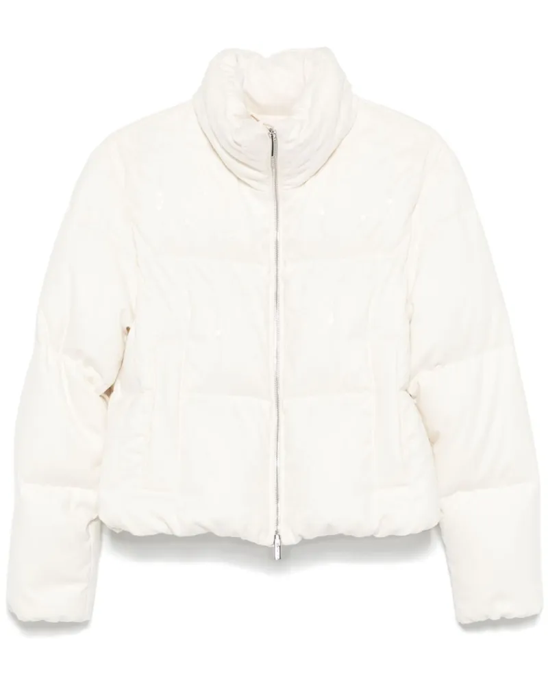 Peserico Jacke mit Pailletten - Weiß Weiß