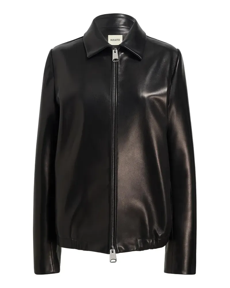 KHAITE Jackson Lederjacke - Schwarz Schwarz