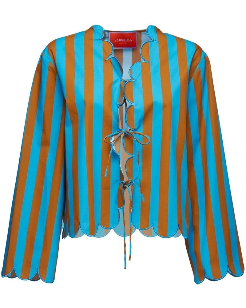 La DoubleJ Jacke mit Längsstreifen - Blau Blau