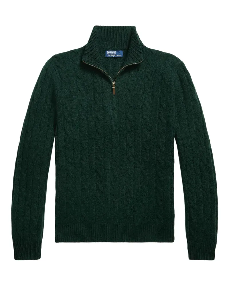 Ralph Lauren Kaschmirpullover mit Zopfmuster - Grün Grün