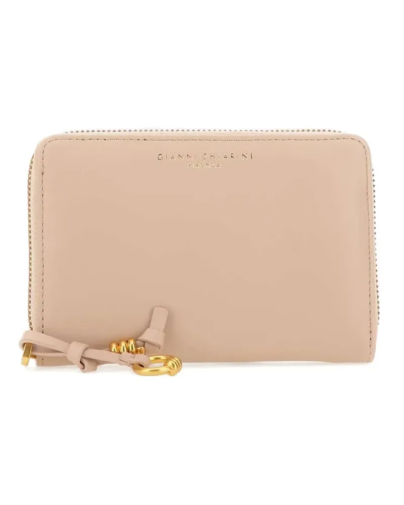 Gianni Chiarini zip leather wallet - Nude Nude