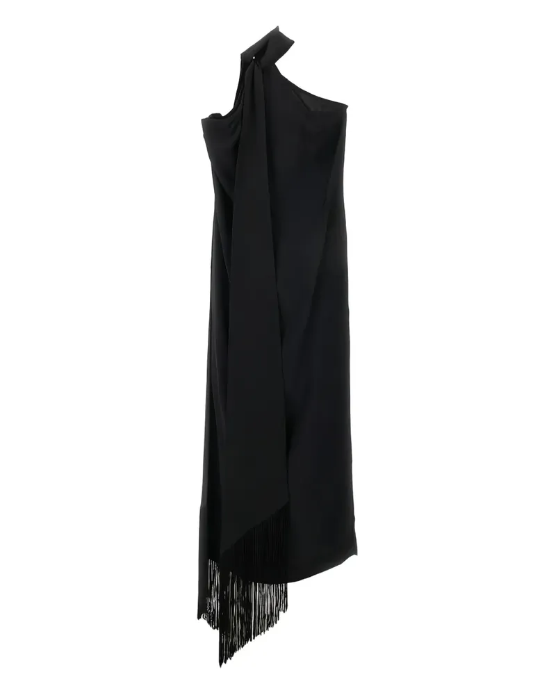 Taller Marmo Kleid mit asymmetrischem Schnitt - Schwarz Schwarz
