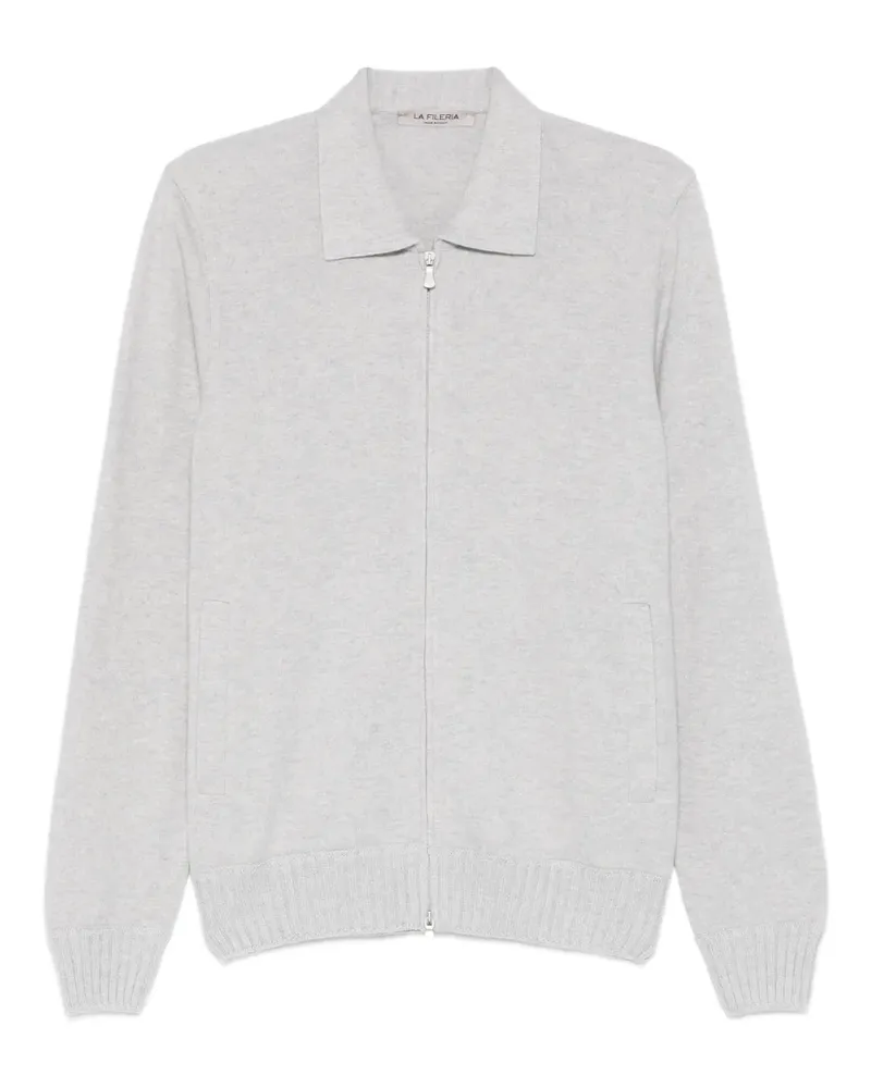 La Fileria cashmere collar cardigan - Grau Grau