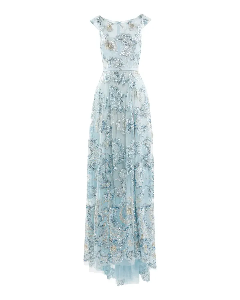 Saiid Kobeisy crystal-embellishment maxi dress - Blau Blau
