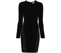 Kleid mit Kordelzug - Schwarz