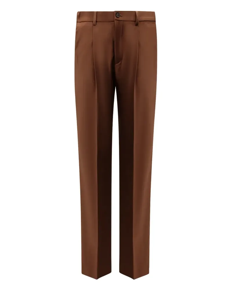 Hevò Torrecanne pleated trousers - Braun Braun