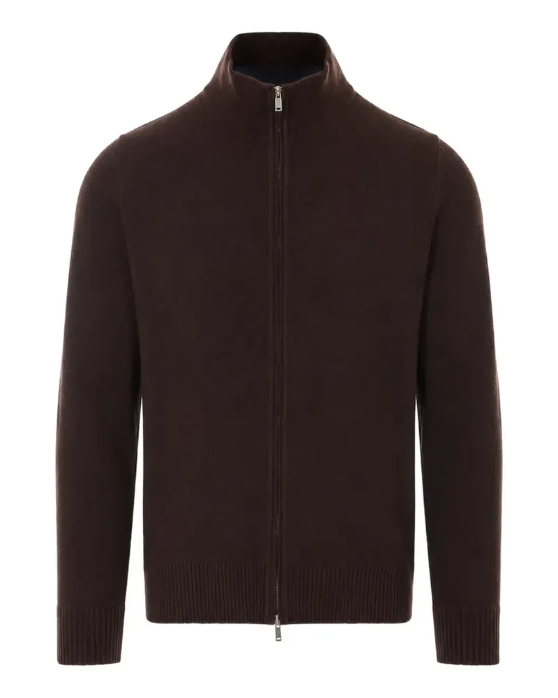 Alpha Studio Cardigan mit Reißverschluss - Braun Braun
