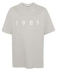 1989 STUDIO T-Shirt mit Logo-Print Grau