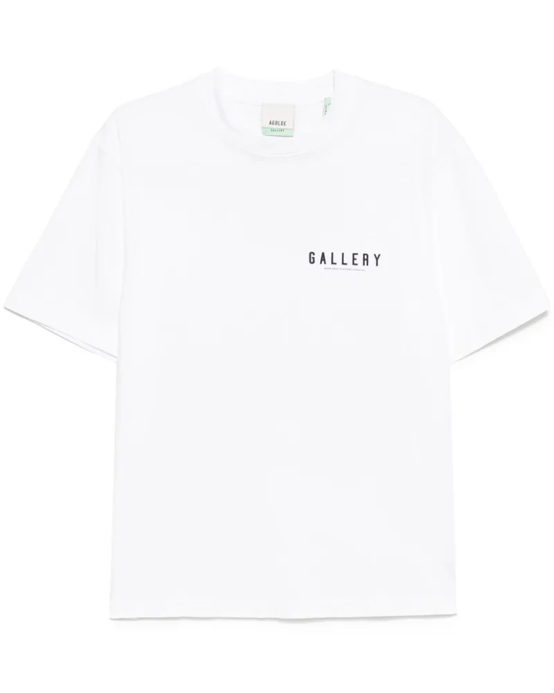 AGOLDE T-Shirt mit Logo-Print - Weiß Weiß