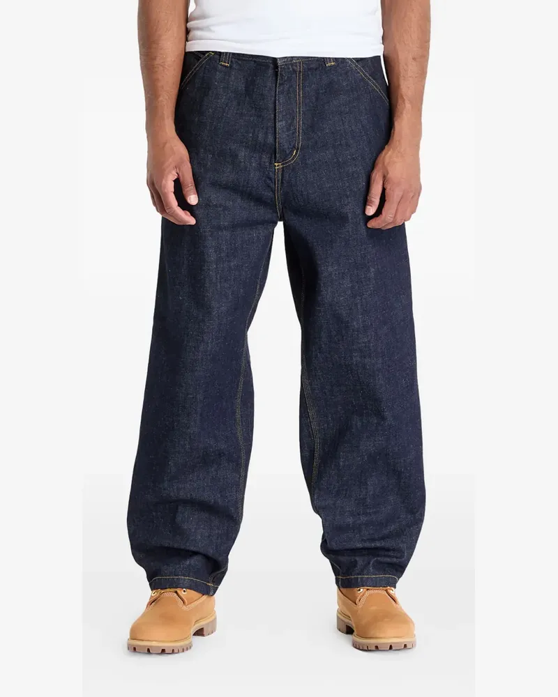 Carhartt WIP Jeans mit Logo-Patch - Blau Blau