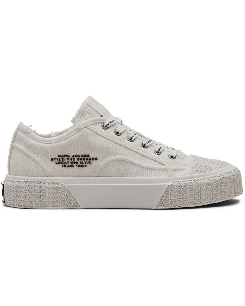 Marc Jacobs distressed canvas sneakers - Weiß Weiß