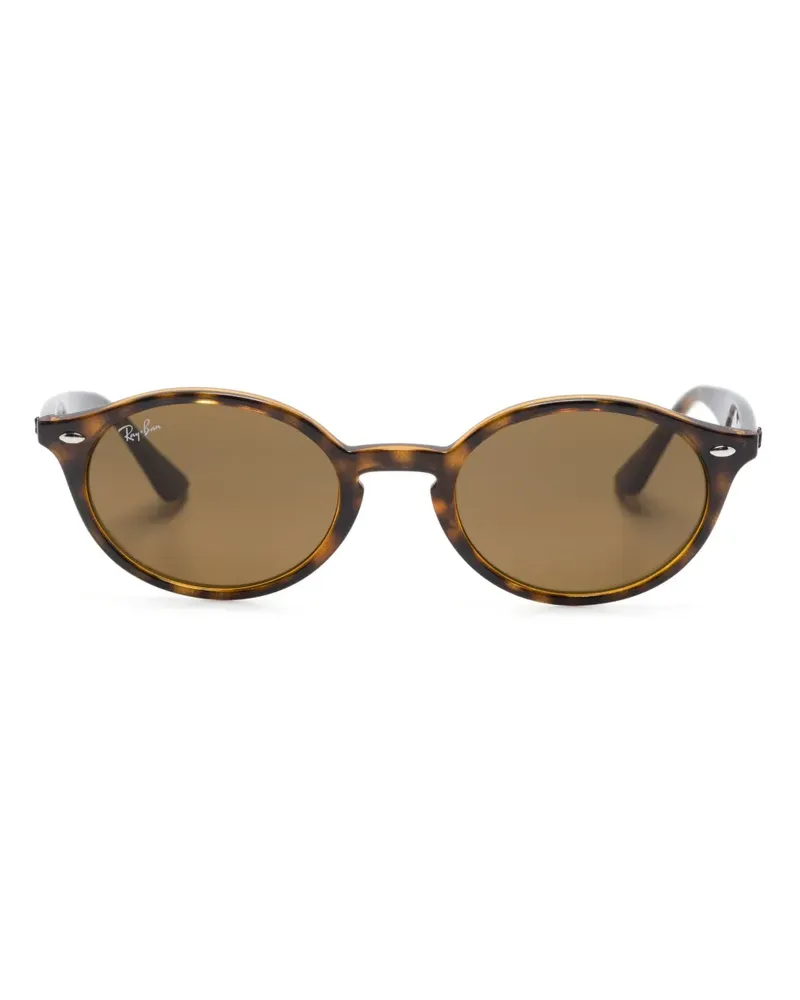 Ray Ban Ovale Sonnenbrille in Schildpattoptik - Braun Braun