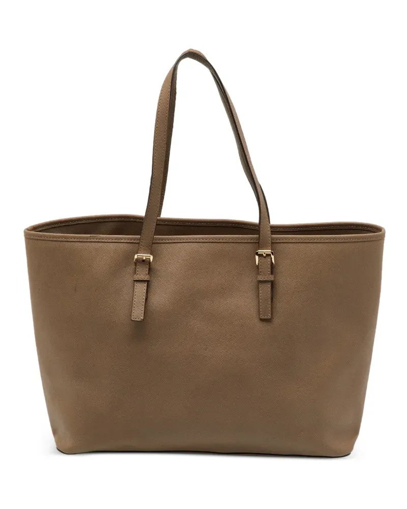 Michael Kors Jet Set Saffiano Tote Bag - Braun Braun