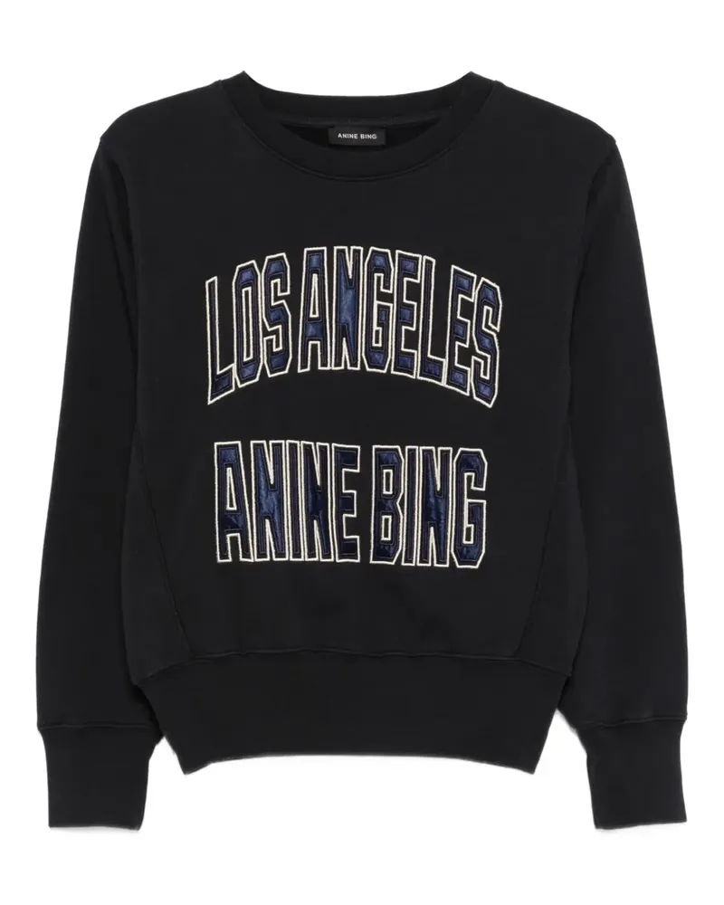 Anine Bing Harry Shrunken Sweatshirt - Schwarz Schwarz