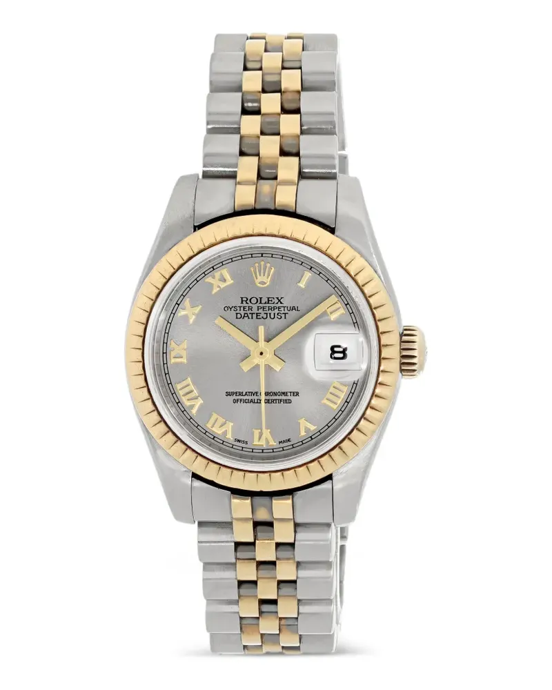 Rolex Oyster Perpetual Datejust Armbanduhr 47mm - Grau Grau