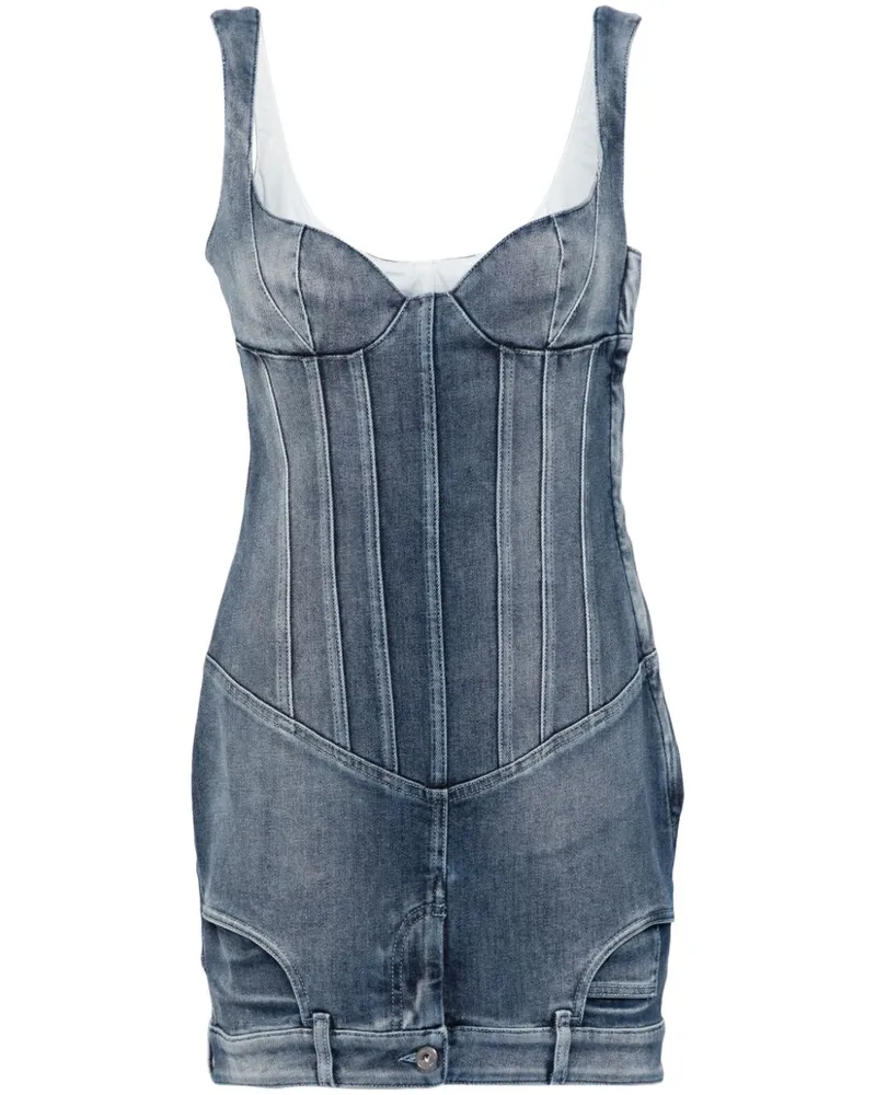 OFF-WHITE Upside Down Jeanskleid - Blau Blau