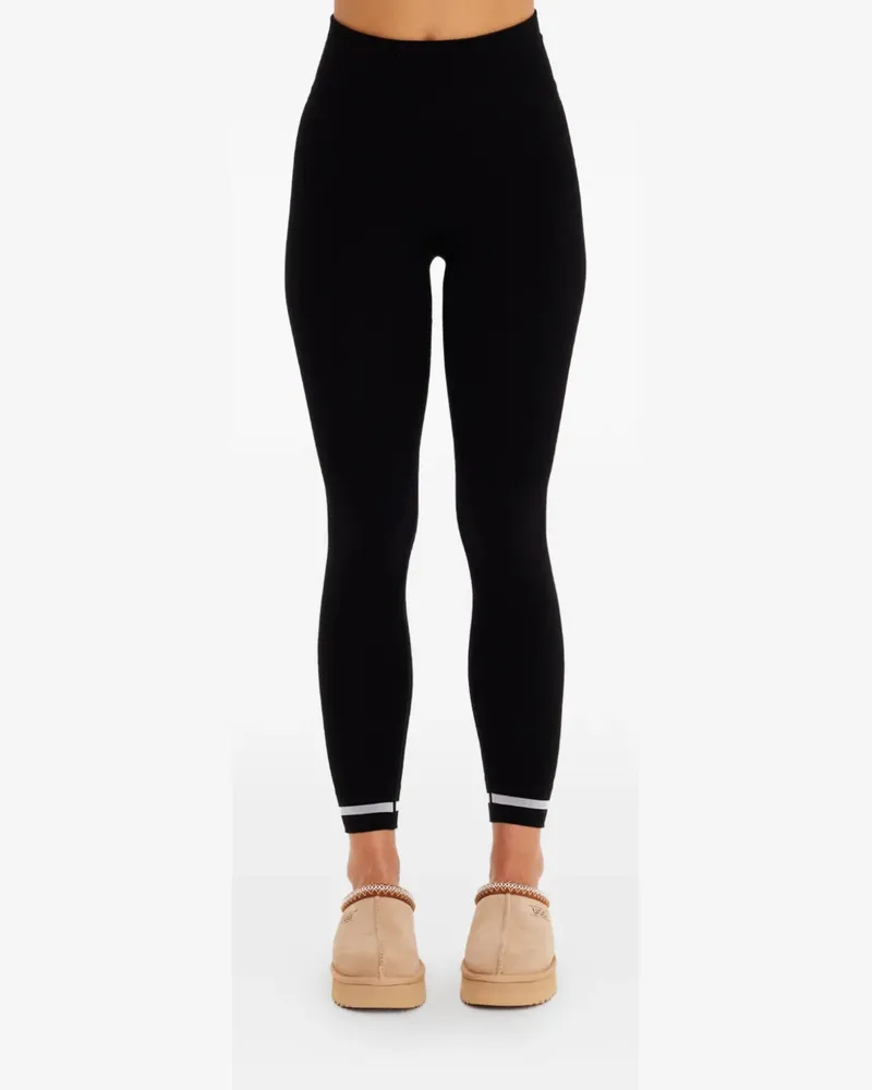 The Upside Nahtlose Leggings mit elastischem Bund - Schwarz Schwarz