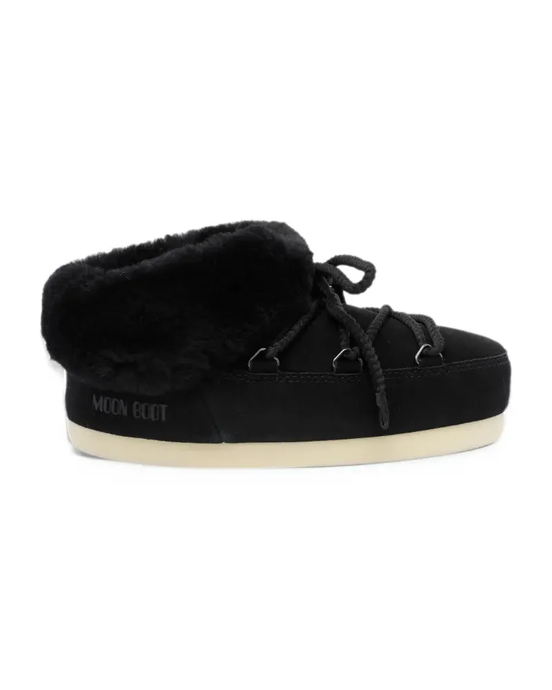 Moon Boot EVX shearling-trim mules - Schwarz Schwarz