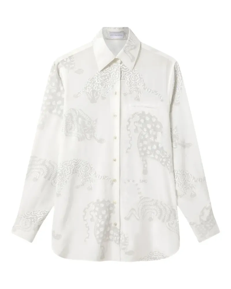 Stella McCartney leopard-pattern shirt - Nude Nude