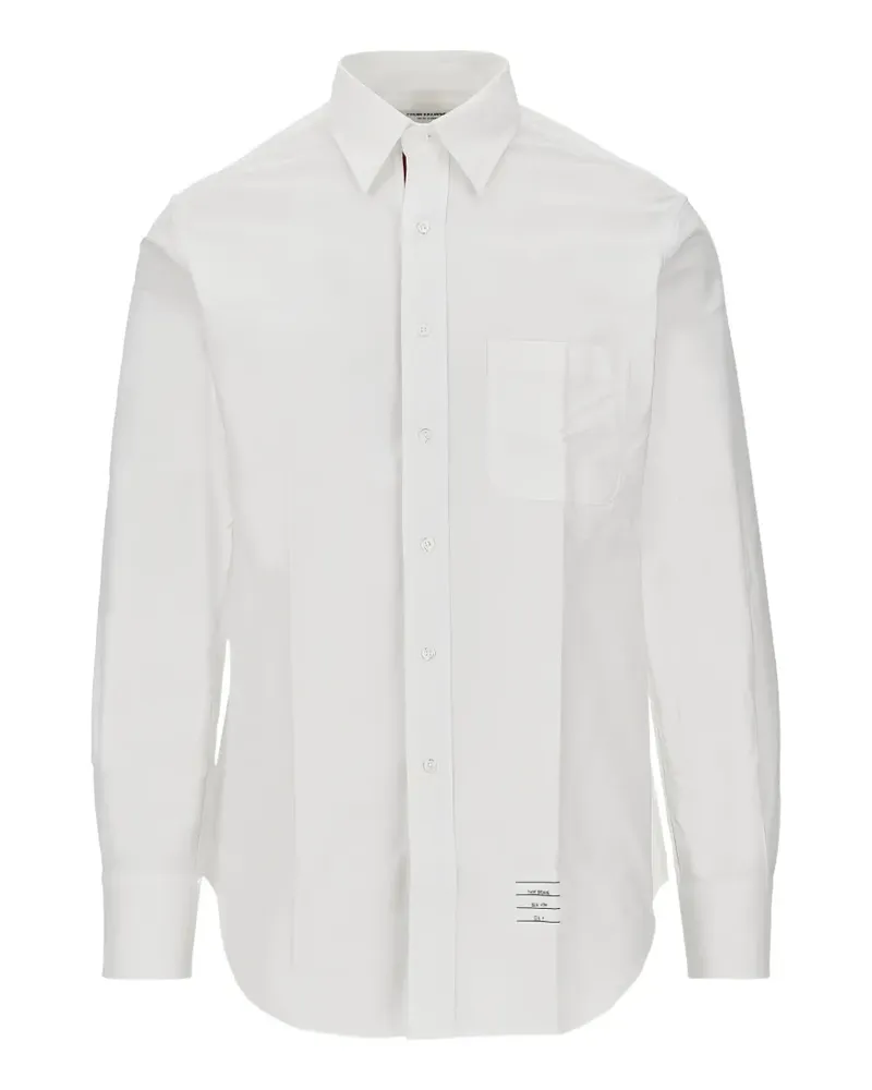 Thom Browne button-down chest-pocket shirt - Weiß Weiß