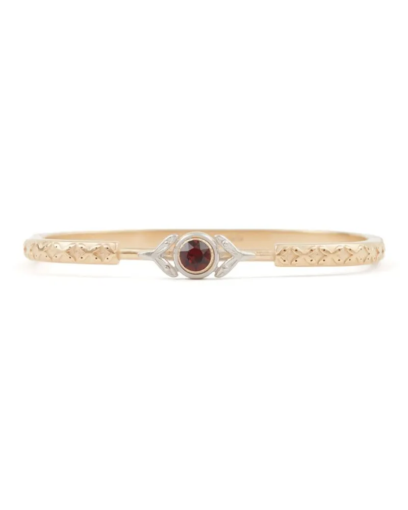 Maison Margiela Graviertes Armband mit Kristallen - Gold Gold