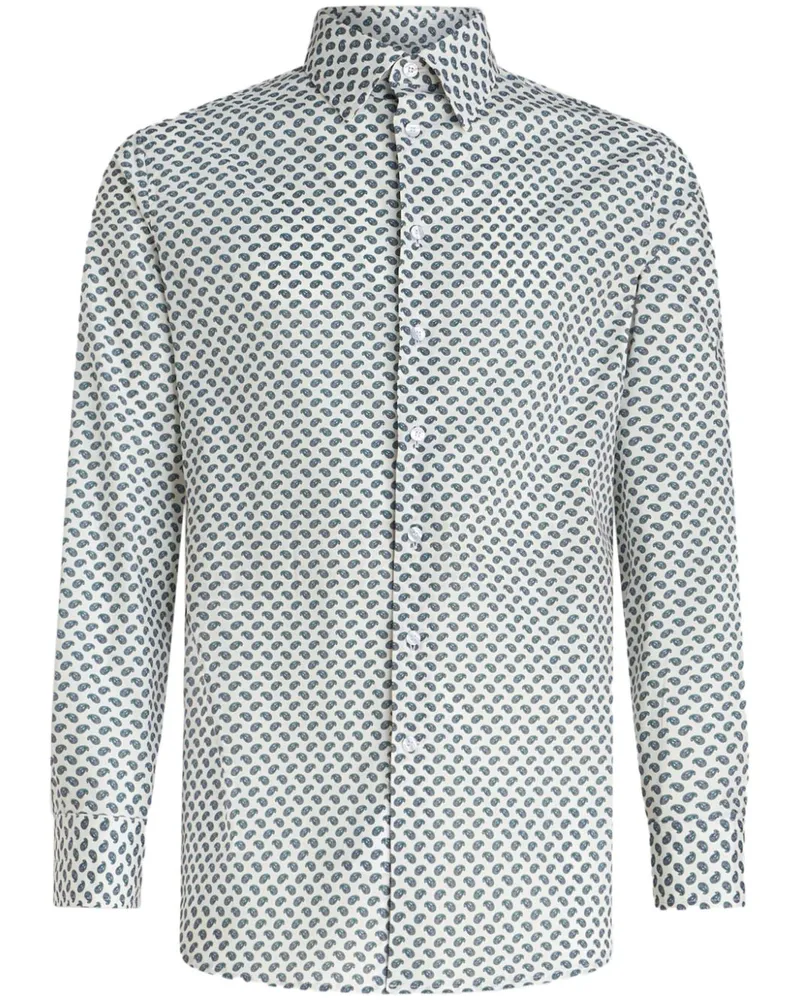 Etro Hemd mit Paisley-Print - Blau Blau