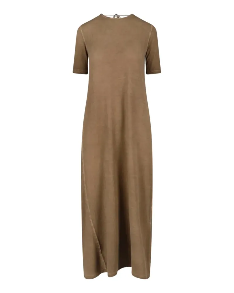 Uma Wang faded-effect cowl-back maxi dress - Nude Nude