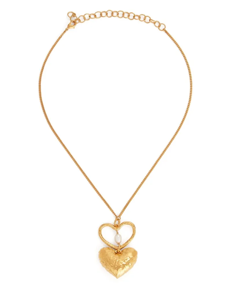 Nina Ricci Double Heart Halskette - Gold Gold