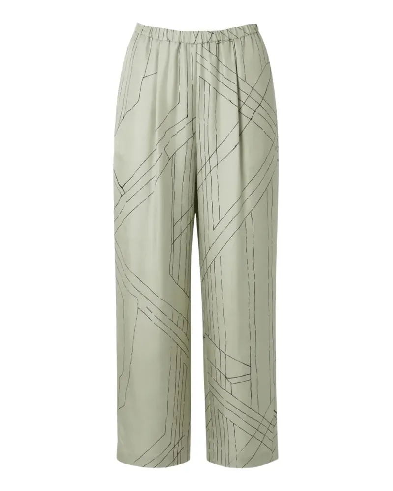 ALYSI patterned trousers - Grün Grün